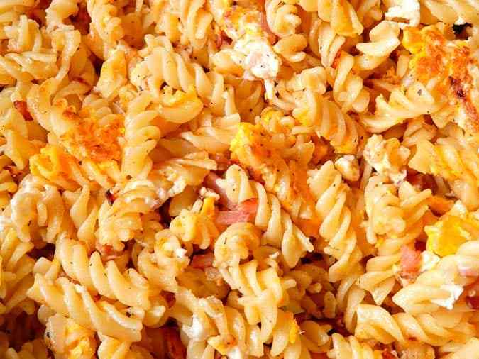 pasta rara con jamon