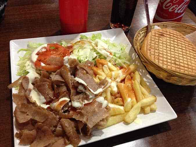 plato doner kebab delicias
