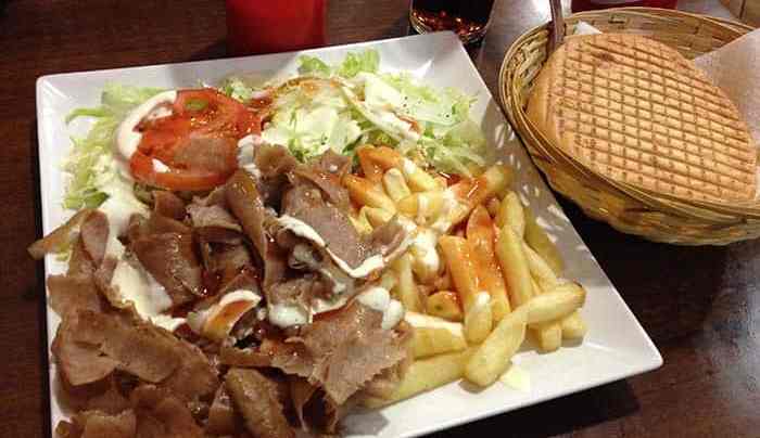 plato doner kebab delicias