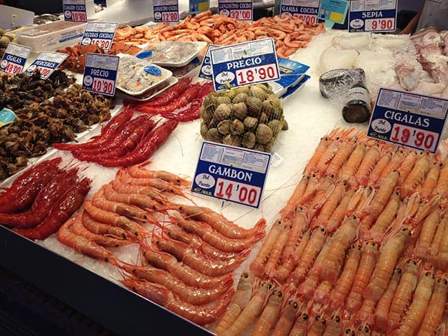 mariscos mercado de maravillas