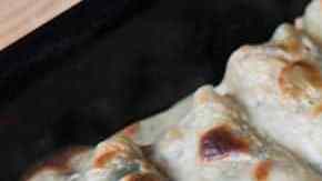 canelones rellenos de espinacas