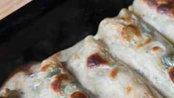 canelones rellenos de espinacas