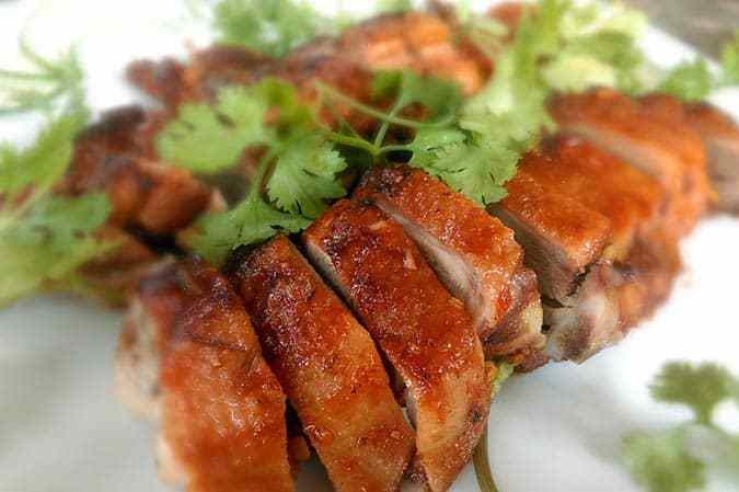 pato asado comida china