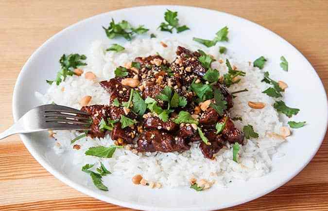 receta china cerdo miel soja