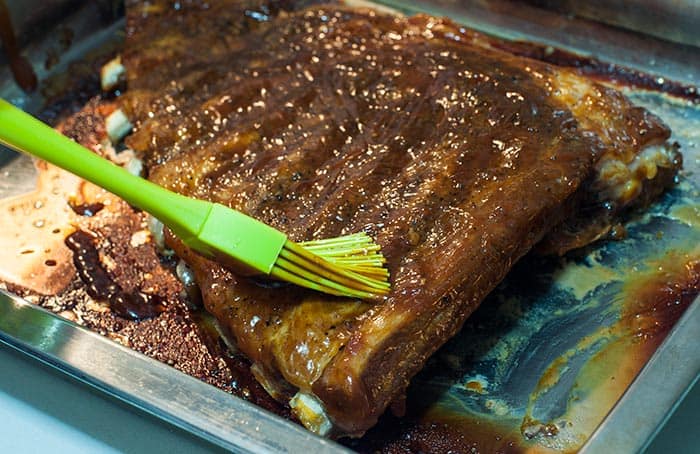 costillas con salsa barbacoa bbq