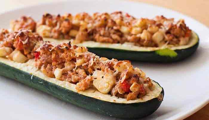 receta de calabacines rellenos de carne picada