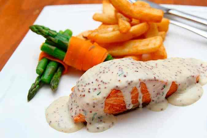 salsa para salmon a la plancha