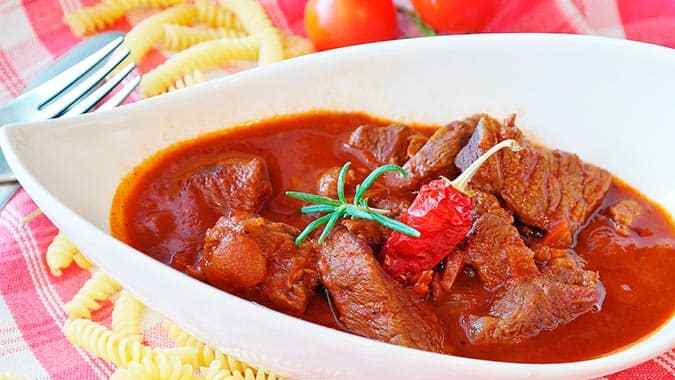 carne guisada receta