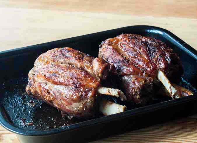 codillo asado al horno