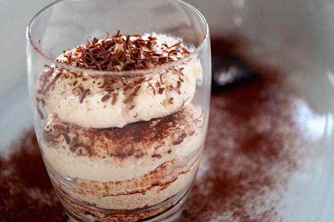mousse de chocolate blanco