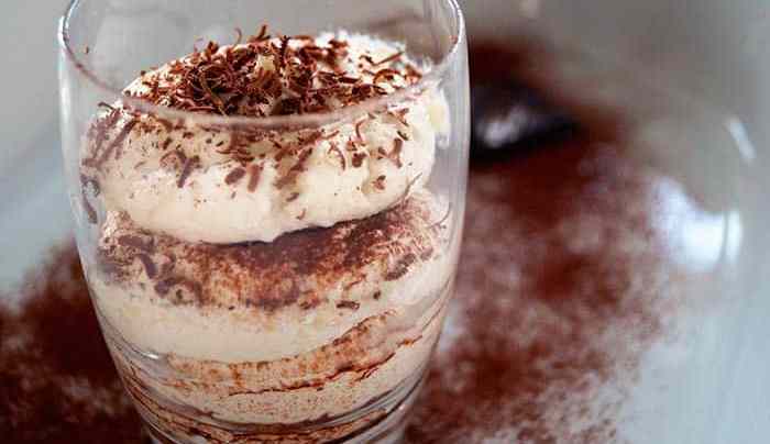 mousse de chocolate blanco
