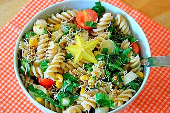 ensalada de pasta con atun