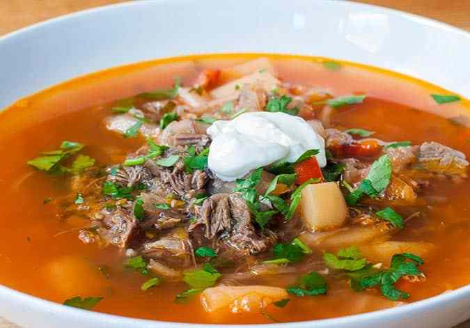 sopa borsch rusa