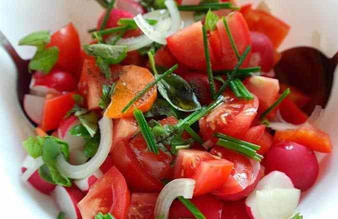receta ensalada de tomate