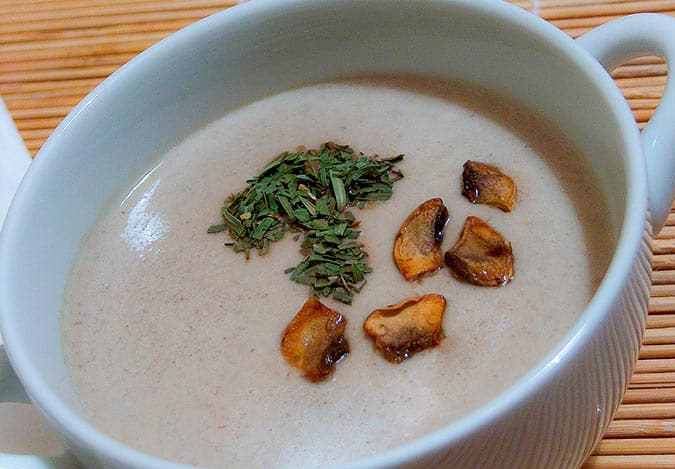 crema de champiñones