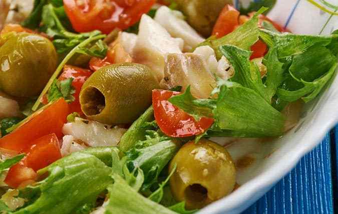 ensalada de bacalao