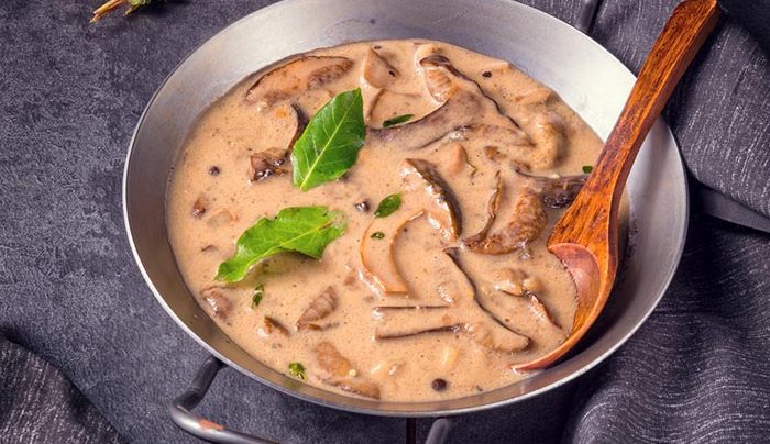 salsa de champiñones