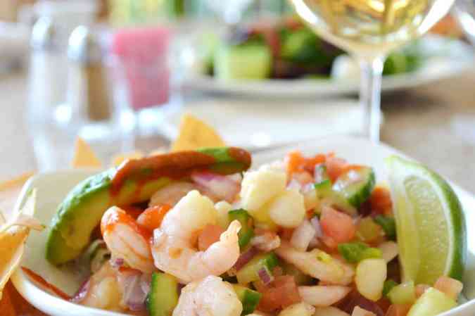 ceviche de camarones
