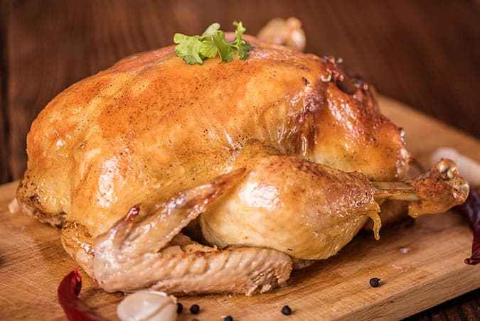 pollo relleno al horno