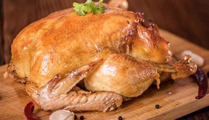 pollo relleno al horno