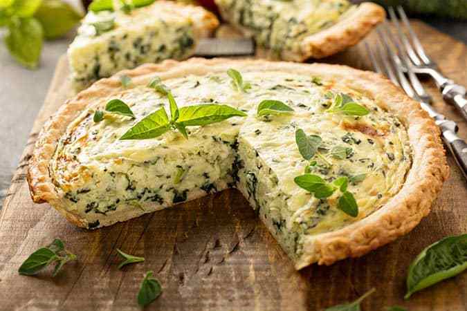 quiche de espinacas
