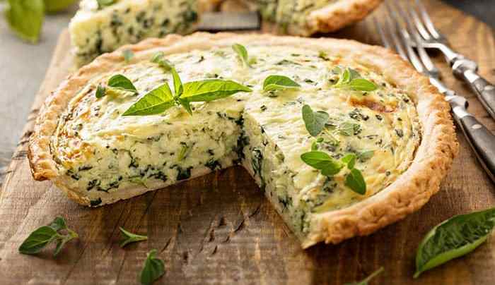 quiche de espinacas