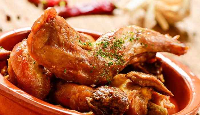 receta conejo al ajillo