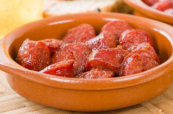 receta de chorizo a la sidra