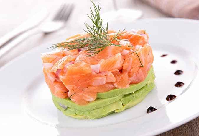 receta tartar de salmon