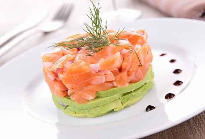 receta tartar de salmon