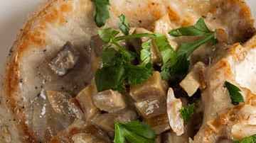 solomillo en salsa con champiñones