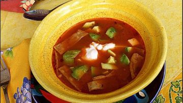 receta de sopa tarasca de Michoacan