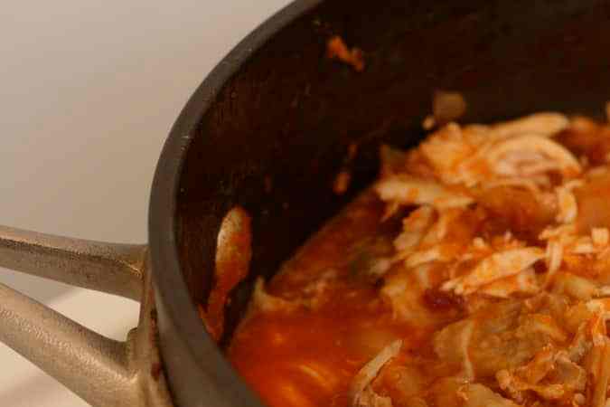 tinga de pollo casera