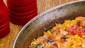 receta de paella de verduras casera