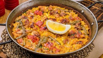 receta de paella de verduras casera