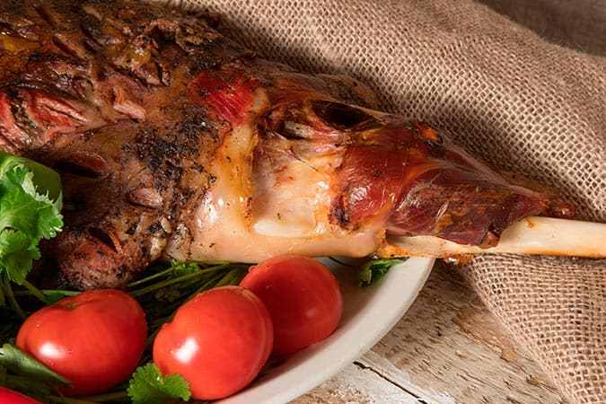 cordero al horno asado