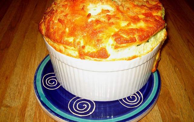 souffle de espinaca casero