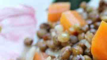 plato de lentejas con verduras