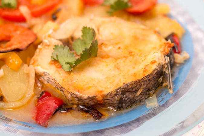 plato de merluza a la gallega