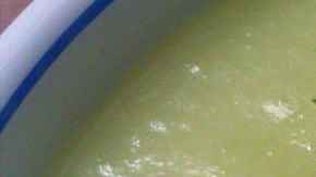 plato de puré de calabacin