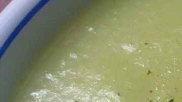 plato de puré de calabacin