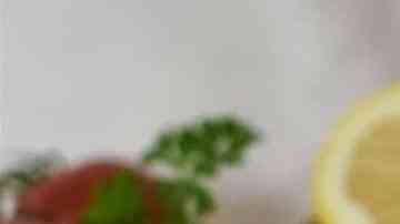 plato con gambas al horno