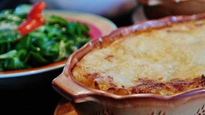 lasaña vegetariana casera