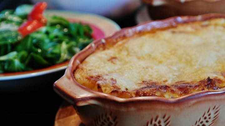 lasaña vegetariana casera