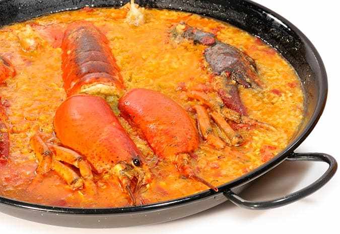 arroz con bogavante casero