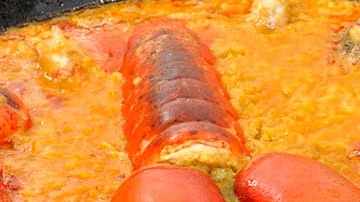 arroz con bogavante casero