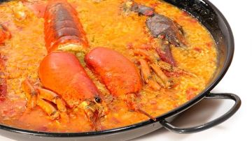 arroz con bogavante casero