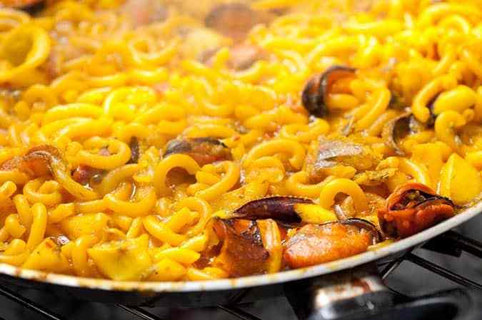 delicioso fideua de marisco