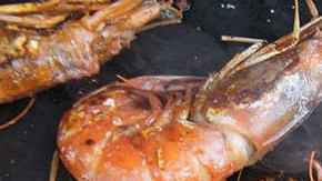 langostinos a la plancha