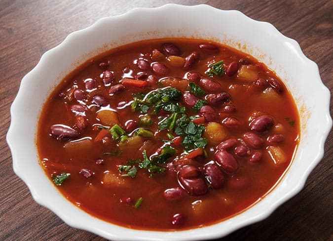 plato con alubias de tolosa